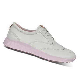 Women's Ecco Spikeless S-classic Golf Shoes White | USA 133PJJ